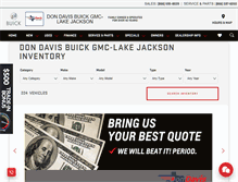 Tablet Screenshot of dondavisbuickgmc.com